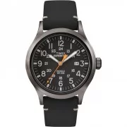 Timex Expedition Metal Scout - Black Leather/Black Dial