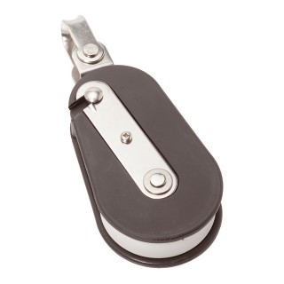 Barton Marine Snatch Block W/Stainless Steel D Shackle - 16mm Sheave Width Barton Marine Snatch Block W/Stainless Steel D Shackle - 16mm Sheave Width