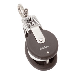 Barton Marine Snatch Block W/Stainless Steel D Shackle - 20mm Sheave Width Barton Marine Snatch Block W/Stainless Steel D Shackle - 20mm Sheave Width