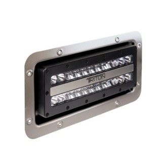 Lumitec Triton High Powered Flood Light - Semi-Recessed Mount - Black Housing - White Non-Dimming - 24VDC Lumitec Triton High Powered Flood Light - Semi-Recessed Mount - Black Housing - White Non-Dimming - 24VDC
