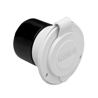 Marinco 15A 125V On-Board Charger Inlet - Front Mount - White Marinco 15A 125V On-Board Charger Inlet - Front Mount - White
