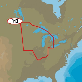 C-MAP MAX NA-M043/SD US Lakes - North Central SD Format C-MAP MAX NA-M043/SD US Lakes - North Central SD Format