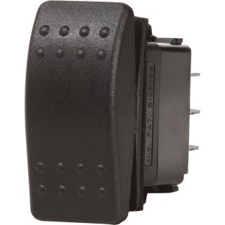 BLUE SEA SYSTEMS Blue Sea 7938 Contura II Switch DPDT Black - (ON)-OFF-(ON) BLUE SEA SYSTEMS Blue Sea 7938 Contura II Switch DPDT Black - (ON)-OFF-(ON)