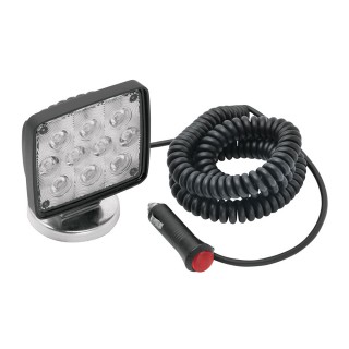 Wesbar Rectangular Auxiliary LED Work Light w/19' Coiled Cord & Magnetic Base Wesbar Rectangular Auxiliary LED Work Light w/19' Coiled Cord & Magnetic Base