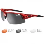 TIFOSI OPTICS Tifosi Crit Interchangeable Metallic Red Sunglasses - Smoke/AC Red&trade;/Clear