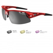 TIFOSI OPTICS Tifosi Crit Golf Interchangeable Metallic Red Sunglasses - Smoke/GT&trade;/EC&trade;