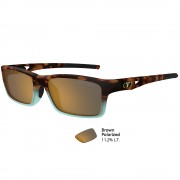 TIFOSI OPTICS Tifosi Watkins Matte Blue Tortoise Swivelink Sunglasses - Brown Polarized