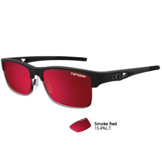 TIFOSI OPTICS Tifosi Highwire Matte Black Swivelink Sunglasses - Smoke Red TIFOSI OPTICS Tifosi Highwire Matte Black Swivelink Sunglasses - Smoke Red