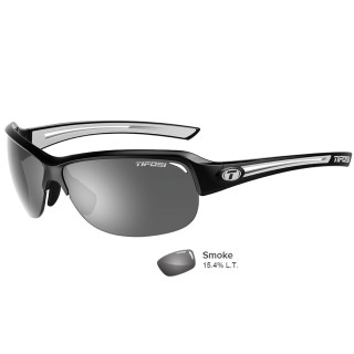 TIFOSI OPTICS Tifosi Mira Black/White Single Lens Sunglasses - Smoke TIFOSI OPTICS Tifosi Mira Black/White Single Lens Sunglasses - Smoke