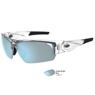 TIFOSI OPTICS Tifosi Lore SL Crystal Clear Single Lens Sunglasses - Smoke Bright Blue TIFOSI OPTICS Tifosi Lore SL Crystal Clear Single Lens Sunglasses - Smoke Bright Blue