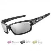 TIFOSI OPTICS Tifosi Camrock Gloss Black Golf Interchangeable Sunglasses - Smoke/GT&trade;/EC&trade;