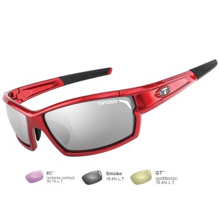 TIFOSI OPTICS Tifosi Camrock Metallic Red Golf Interchangeable Sunglasses - Smoke/GT™/EC™ TIFOSI OPTICS Tifosi Camrock Metallic Red Golf Interchangeable Sunglasses - Smoke/GT™/EC™