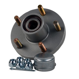 C.E. Smith Trailer Hub Kit - 1/16" Stud - 5 x 4.5" - Galvanized C.E. Smith Trailer Hub Kit - 1/16" Stud - 5 x 4.5" - Galvanized