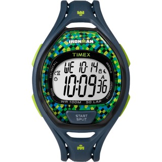 Timex IRONMAN® Sleek 50 Full Size Watch - Blue/Lime Timex IRONMAN® Sleek 50 Full Size Watch - Blue/Lime