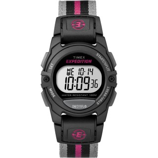 Timex Expedition® Mid-Size Striped Watch - Pink/Gray Timex Expedition® Mid-Size Striped Watch - Pink/Gray