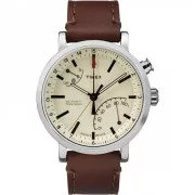 Timex Metropolitan+ Watch - Tan Dial/Brown Leather