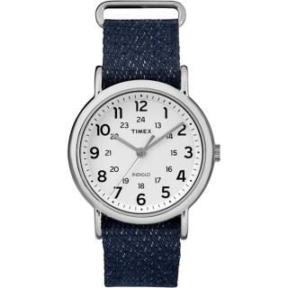 Timex Weekender® Watch - Silver/Denim Strap Timex Weekender® Watch - Silver/Denim Strap