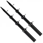 Tigress 15' Heavy-Duty Outrigger Poles - 1-1/2" O.D. - Black/Black