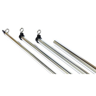 Tigress 15' Premium Fixed Aluminum Outriggers - 1-1/2" O.D. - Silver/Black Tigress 15' Premium Fixed Aluminum Outriggers - 1-1/2" O.D. - Silver/Black