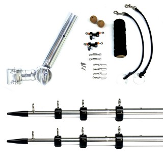 Tigress T-Top Clamp-On Telescoping Outrigger System - 1-11/16" Clamp - 1-1/2" I.D. - Silver/Black Tigress T-Top Clamp-On Telescoping Outrigger System - 1-11/16" Clamp - 1-1/2" I.D. - Silver/Black