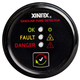 FIREBOY-XINTEX Xintex Gasoline Fume Detector & Alarm w/Plastic Sensor - Black Bezel Display FIREBOY-XINTEX Xintex Gasoline Fume Detector & Alarm w/Plastic Sensor - Black Bezel Display
