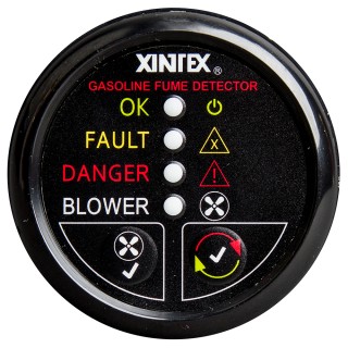 FIREBOY-XINTEX Xintex Gasoline Fume Detector & Blower Control w/Plastic Sensor - Black Bezel Display FIREBOY-XINTEX Xintex Gasoline Fume Detector & Blower Control w/Plastic Sensor - Black Bezel Display