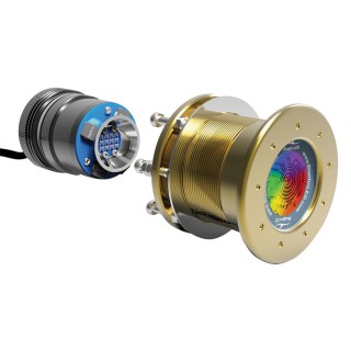Bluefin LED Mako M24CC Underwater Light - Thru-Hull - 12/24V - Color Chage Bluefin LED Mako M24CC Underwater Light - Thru-Hull - 12/24V - Color Chage