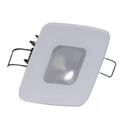Lumitec Square Mirage Down Light - White Dimming, Red/Blue Non-Dimming - Glass Housing No Bezel