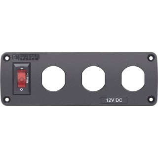 BLUE SEA SYSTEMS Blue Sea 4357 BelowDeck™ Panel - Circuit Breaker, 3x Blank Apertures BLUE SEA SYSTEMS Blue Sea 4357 BelowDeck™ Panel - Circuit Breaker, 3x Blank Apertures
