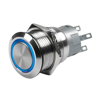 CZone Push Button Momentary (ON)/OFF w/Blue LED - 3.3V CZone Push Button Momentary (ON)/OFF w/Blue LED - 3.3V