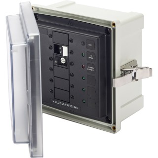 BLUE SEA SYSTEMS Blue Sea 3116 SMS Surface Mount System Panel Enclosure - 120V AC / 30A ELCI Main - 3 Blank Circuit Positions BLUE SEA SYSTEMS Blue Sea 3116 SMS Surface Mount System Panel Enclosure - 120V AC / 30A ELCI Main - 3 Blank Circuit Positions