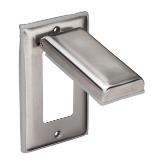 Marinco Stainless Steel Cover w/Lift Lid f/GFCI Receptacle Marinco Stainless Steel Cover w/Lift Lid f/GFCI Receptacle