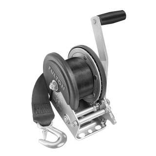 Fulton 1500lb Single Speed Winch w/20' Strap & Cover Fulton 1500lb Single Speed Winch w/20' Strap & Cover