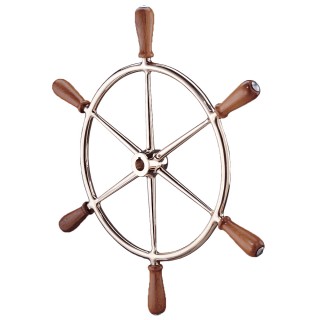 EDSON MARINE Edson 24" Bronze Wheel w/Teak Handles EDSON MARINE Edson 24" Bronze Wheel w/Teak Handles