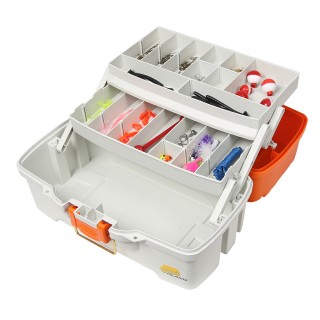PLANO Рыболовный ящик Ready Set Fish Two-Tray Tackle Box с набором начинающего рыболова PLANO Рыболовный ящик Ready Set Fish Two-Tray Tackle Box с набором начинающего рыболова