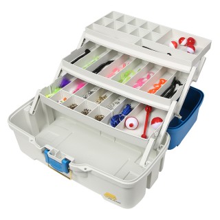 PLANO Рыболовный ящик Ready Set Fish Three-Tray Tackle Box с набором начинающего рыболова PLANO Рыболовный ящик Ready Set Fish Three-Tray Tackle Box с набором начинающего рыболова