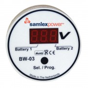 SAMLEX AMERICA Samlex Dual Battery Monitor - 12V or 24V - Auto Detection