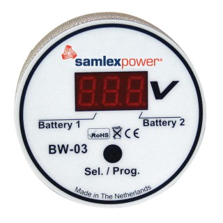 SAMLEX AMERICA Samlex Dual Battery Monitor - 12V or 24V - Auto Detection SAMLEX AMERICA Samlex Dual Battery Monitor - 12V or 24V - Auto Detection