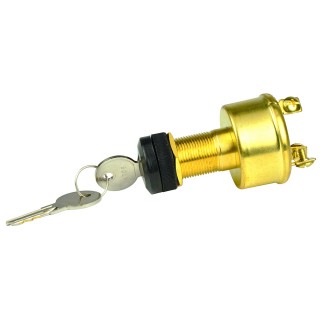 BEP MARINE BEP 3-Position Brass Ignition Switch - OFF/Ignition/Start BEP MARINE BEP 3-Position Brass Ignition Switch - OFF/Ignition/Start