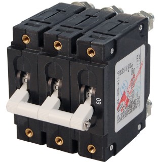 Blue Sea 7288 C-Series Triple Pole Circuit Breaker - 60A Blue Sea 7288 C-Series Triple Pole Circuit Breaker - 60A