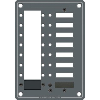 Blue Sea 8087 8 Position DC C-Series Panel - Blank Blue Sea 8087 8 Position DC C-Series Panel - Blank