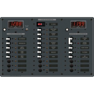 Blue Sea 8408 AC Main + 6 Positions / DC Main + 18 Positions Blue Sea 8408 AC Main + 6 Positions / DC Main + 18 Positions