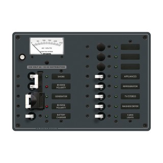 Blue Sea 8562 AC Toggle Source Selector (230V) - 2 Sources + 9 Positions Blue Sea 8562 AC Toggle Source Selector (230V) - 2 Sources + 9 Positions