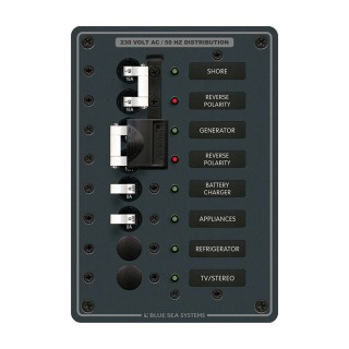 Blue Sea 8567 AC Toggle Source Selector (230V) - 2 Sources + 4 Positions Blue Sea 8567 AC Toggle Source Selector (230V) - 2 Sources + 4 Positions