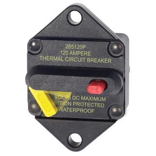 Blue Sea 7088 120 Amp Circuit Breaker Panel Mount 285 Series Blue Sea 7088 120 Amp Circuit Breaker Panel Mount 285 Series