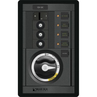 Blue Sea 1408 M-Series Dual Circuit Plus™, Main + 3 Positions CLB Vertical Blue Sea 1408 M-Series Dual Circuit Plus™, Main + 3 Positions CLB Vertical