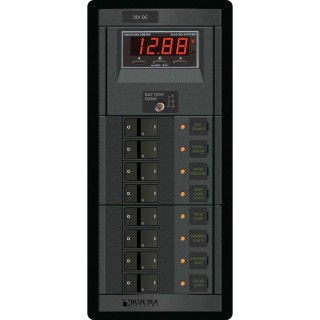 Blue Sea 1227 12V DC 8 Position w/Digital Meter Blue Sea 1227 12V DC 8 Position w/Digital Meter
