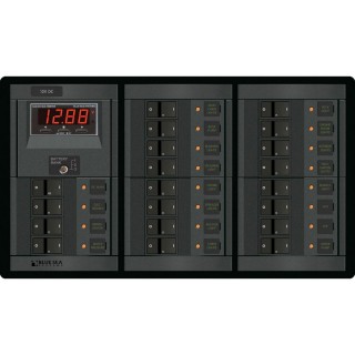 Blue Sea 1221 12V DC Main + 19 Positions w/Digital Meter Blue Sea 1221 12V DC Main + 19 Positions w/Digital Meter