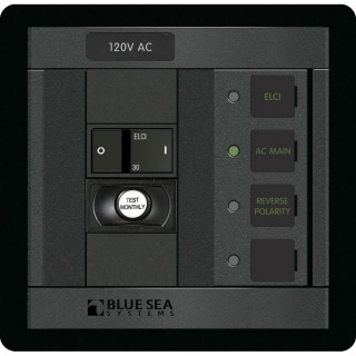 Blue Sea 1502 ELCI Main 30A Double Pole Panel Blue Sea 1502 ELCI Main 30A Double Pole Panel