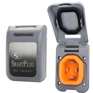 SmartPlug 50 Amp Non Metallic Gray Inlet - Boat & RV Side SmartPlug 50 Amp Non Metallic Gray Inlet - Boat & RV Side